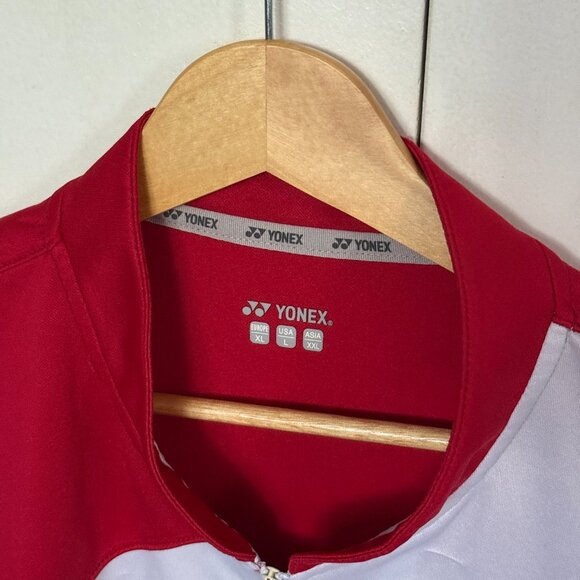 Yonex Men's Polo T-Shirt "M1163", Red - Picture 3 of 6